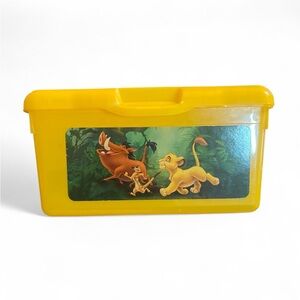 Vintage Disney Yellow Lion King‎ Huggies Baby Wipes Container Empty